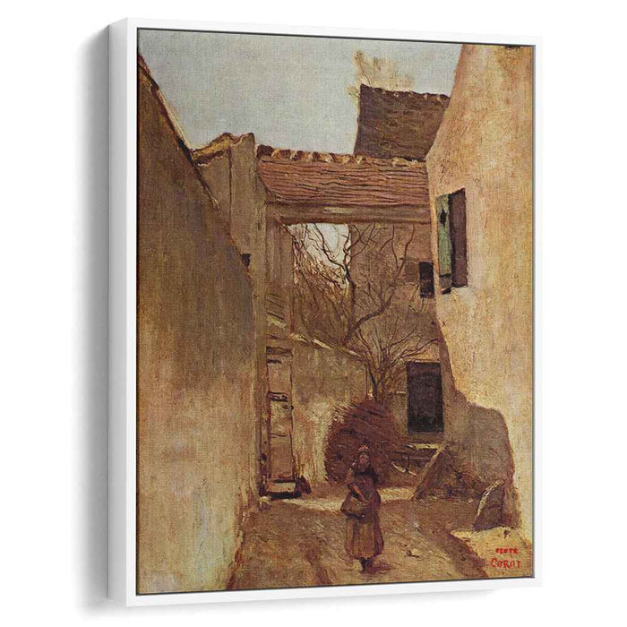 Ecouen, Corner of the Village by Camille Corot