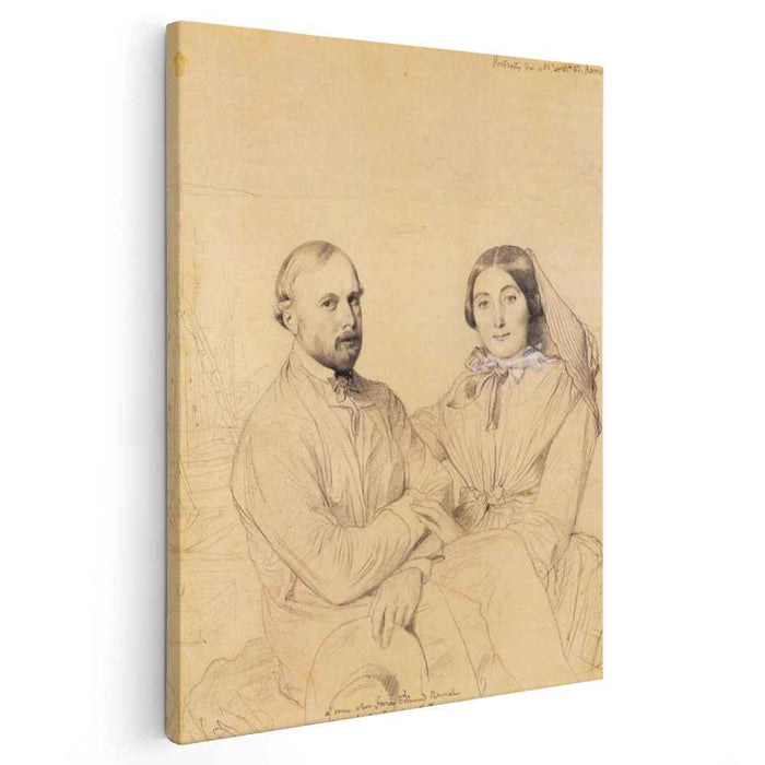 Edmond Ramel and his wife, born Irma Donbernard by Jean Auguste Dominique Ingres