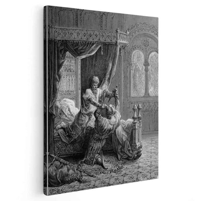 Edward I of England kills his would be assassin in June 1272 (1877) by Gustave Dore