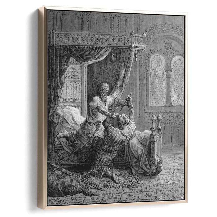 Edward I of England kills his would be assassin in June 1272 (1877) by Gustave Dore