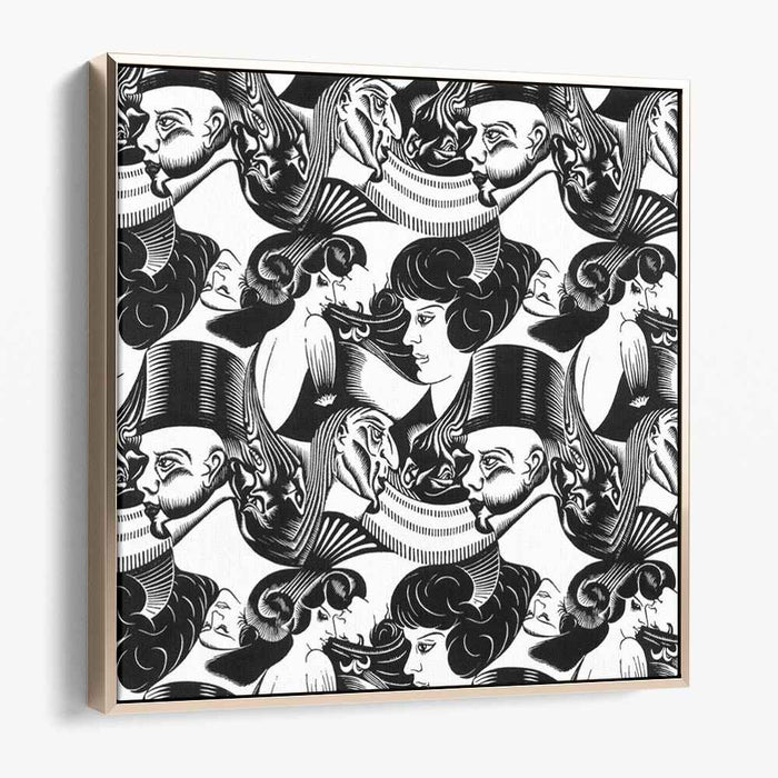 Eight Heads (1922) by M.C. Escher