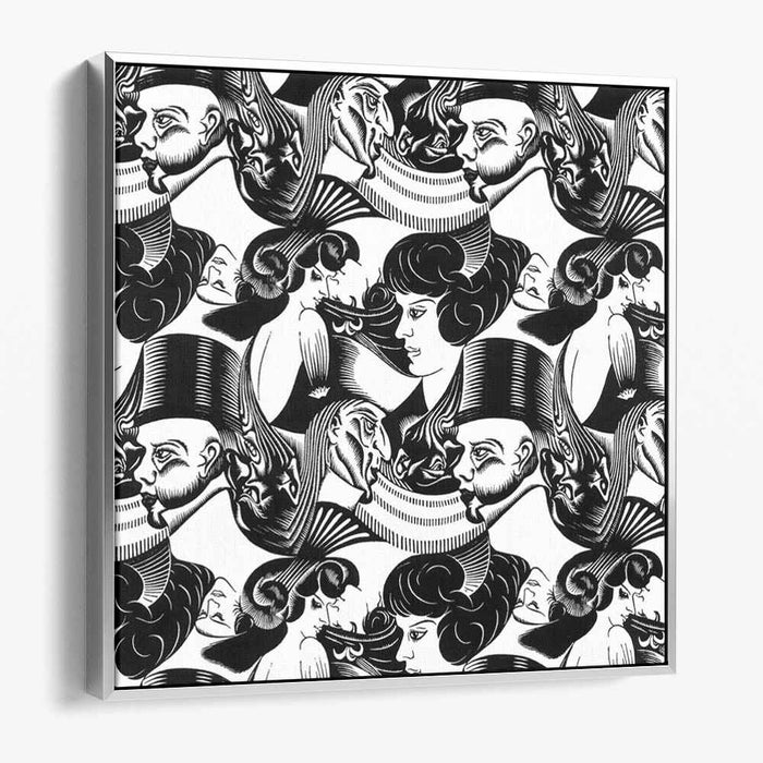 Eight Heads (1922) by M.C. Escher