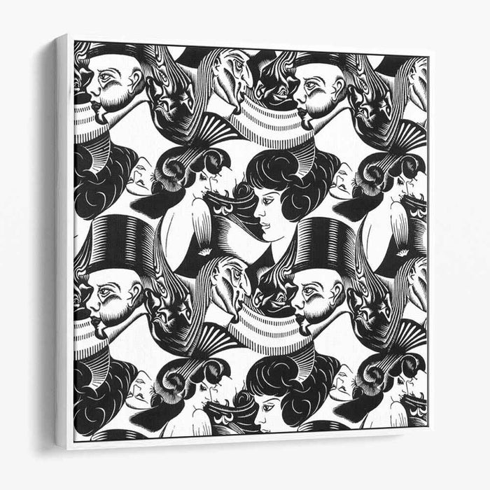 Eight Heads (1922) by M.C. Escher