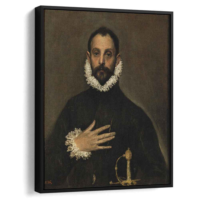 The Knight with his hand on his breast (1584) by El Greco