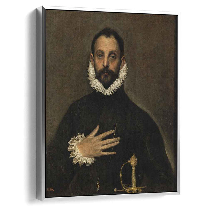 The Knight with his hand on his breast (1584) by El Greco