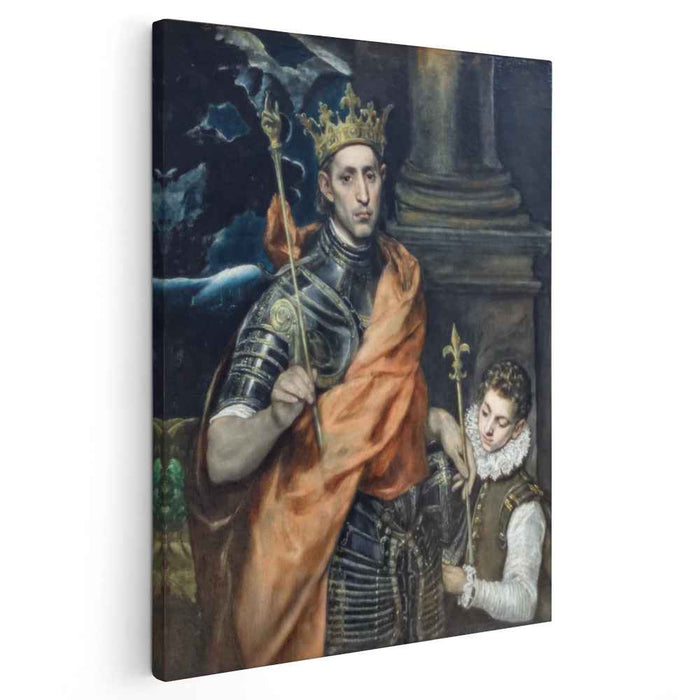 St. Louis King of France with a Page (1590) by El Greco