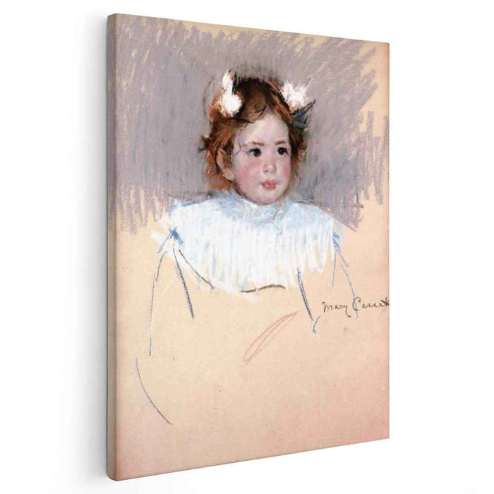 Ellen with Bows in Her Hair, Looking Right by Mary Cassatt