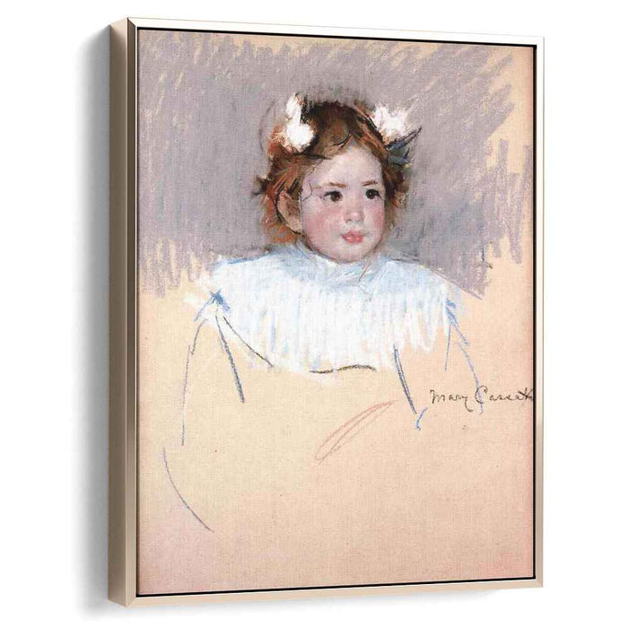 Ellen with Bows in Her Hair, Looking Right by Mary Cassatt
