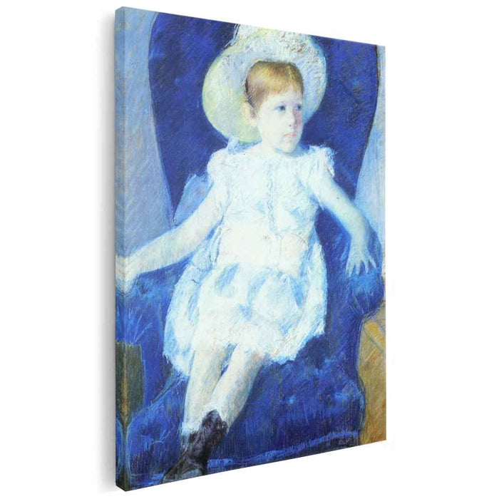 Elsie in a Blue Chair (1880) by Mary Cassatt