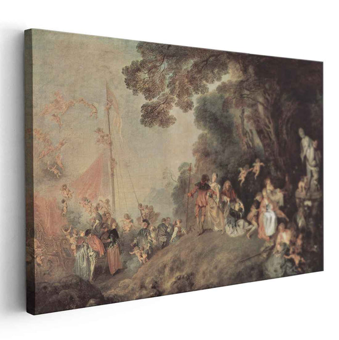Pilgrimage on the Isle of Cythera (1718) by Antoine Watteau