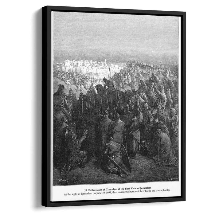 Enthusiasm of Crusaders at the First View of Jerusalem by Gustave Dore