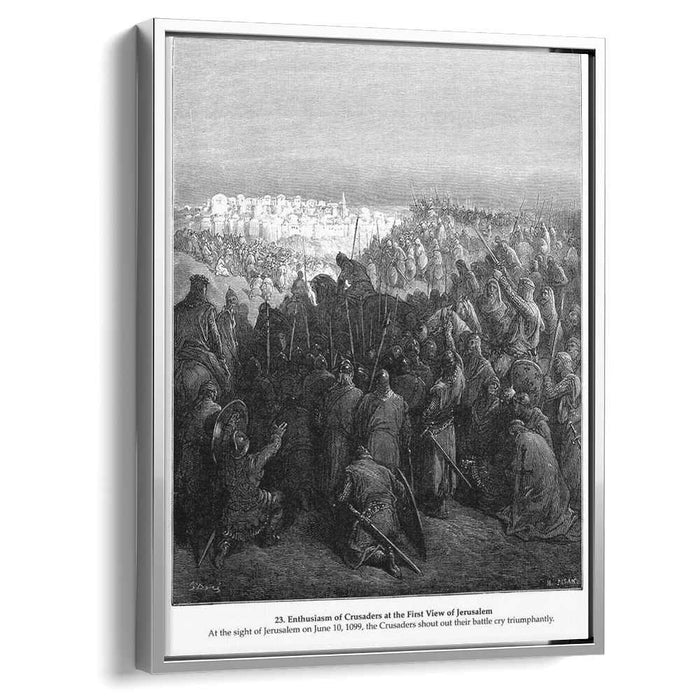 Enthusiasm of Crusaders at the First View of Jerusalem by Gustave Dore