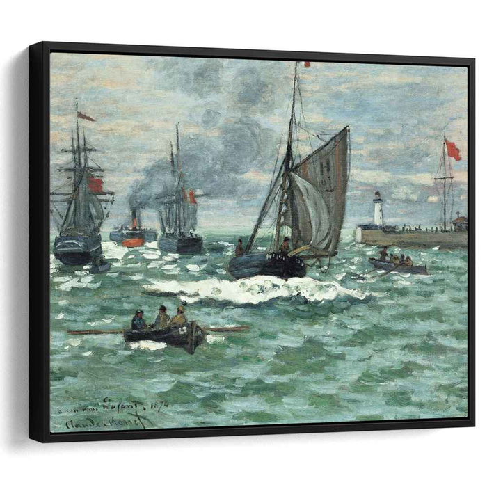 Entrance to the Port of Honfleur (1870) by Claude Monet