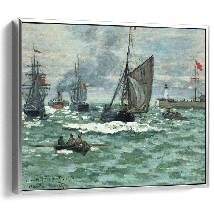 Entrance to the Port of Honfleur (1870) by Claude Monet