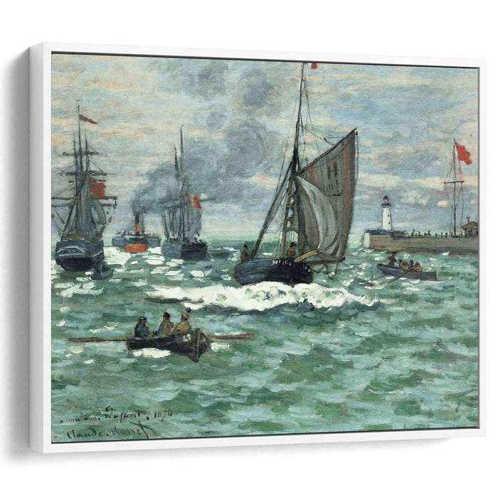 Entrance to the Port of Honfleur (1870) by Claude Monet