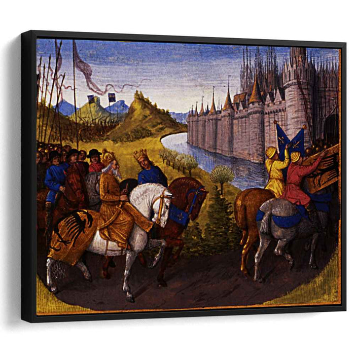 Entry of Louis VII (c.1120-80) King of France and Conrad III (1093-1152) King of Germany into Constantinople during the Crusades, 1147-49 by Jean Fouquet