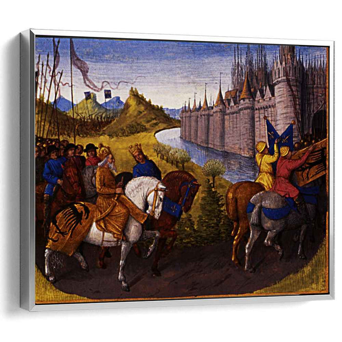 Entry of Louis VII (c.1120-80) King of France and Conrad III (1093-1152) King of Germany into Constantinople during the Crusades, 1147-49 by Jean Fouquet