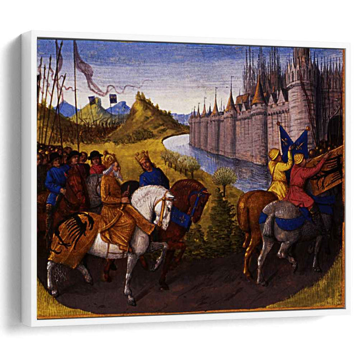 Entry of Louis VII (c.1120-80) King of France and Conrad III (1093-1152) King of Germany into Constantinople during the Crusades, 1147-49 by Jean Fouquet