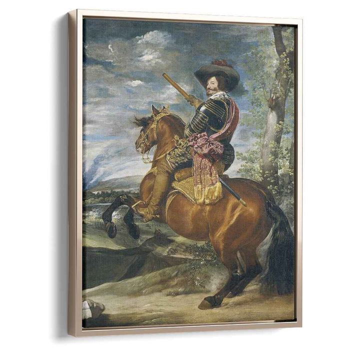 Equestrian Portrait of Don Gaspar de GuzmanCount Duke of Olivares (1634) by Diego Velazquez