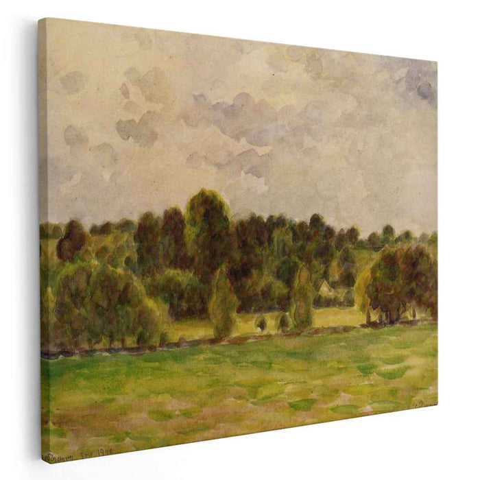 Eragny, Twilight by Camille Pissarro