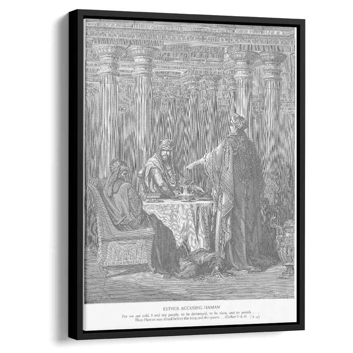 Esther Accuses Haman by Gustave Dore