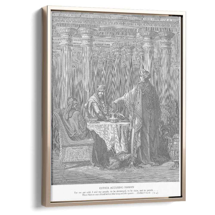 Esther Accuses Haman by Gustave Dore