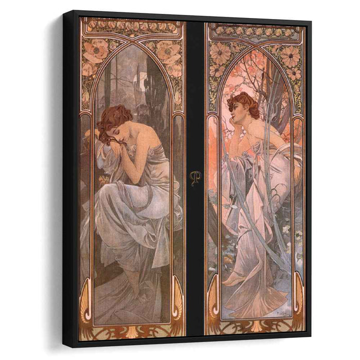 Evening reverie (nocturnal slumber) (1898) by Alphonse Mucha