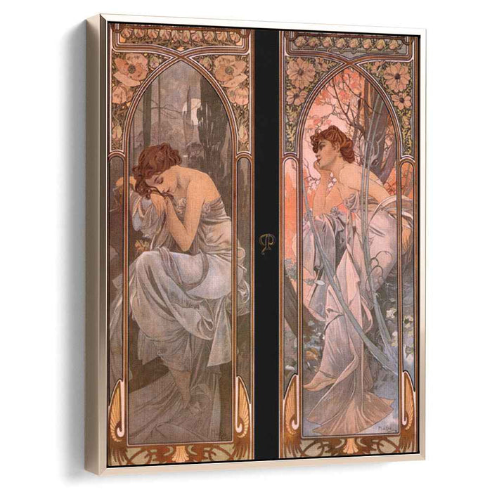 Evening reverie (nocturnal slumber) (1898) by Alphonse Mucha