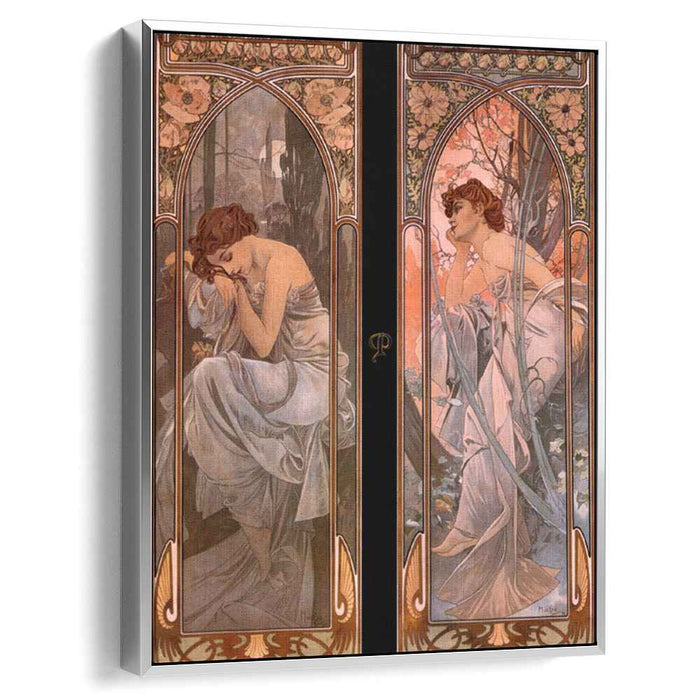 Evening reverie (nocturnal slumber) (1898) by Alphonse Mucha