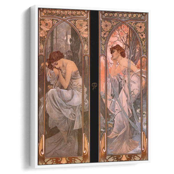 Evening reverie (nocturnal slumber) (1898) by Alphonse Mucha