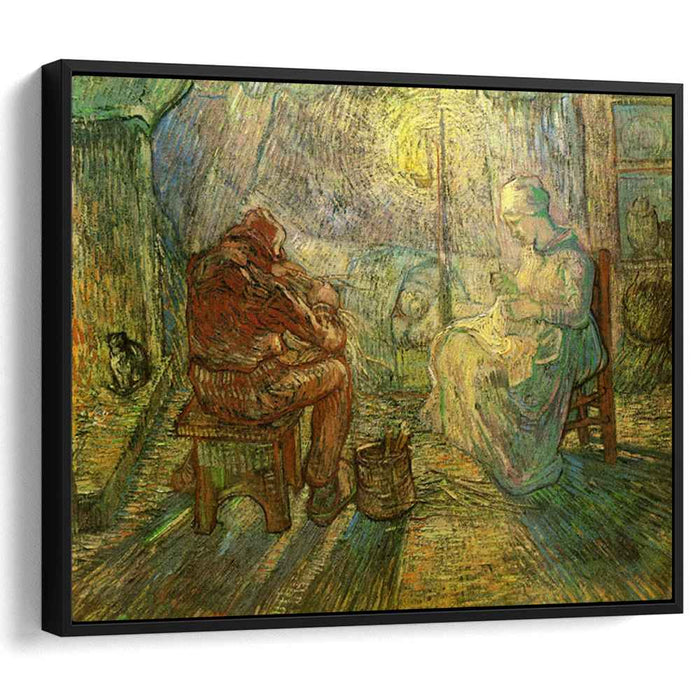 Evening - The Watch (after Millet) (1889) by Vincent van Gogh