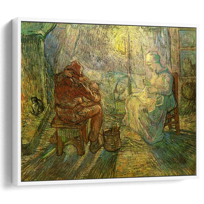 Evening - The Watch (after Millet) (1889) by Vincent van Gogh