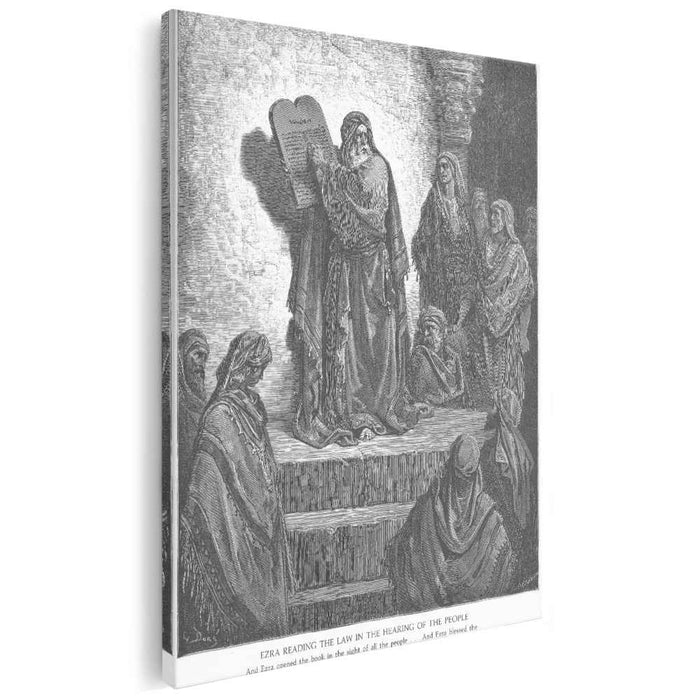 Ezra Reads the Law to the People by Gustave Dore
