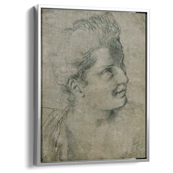 Face a woman turned towards the right by Annibale Carracci