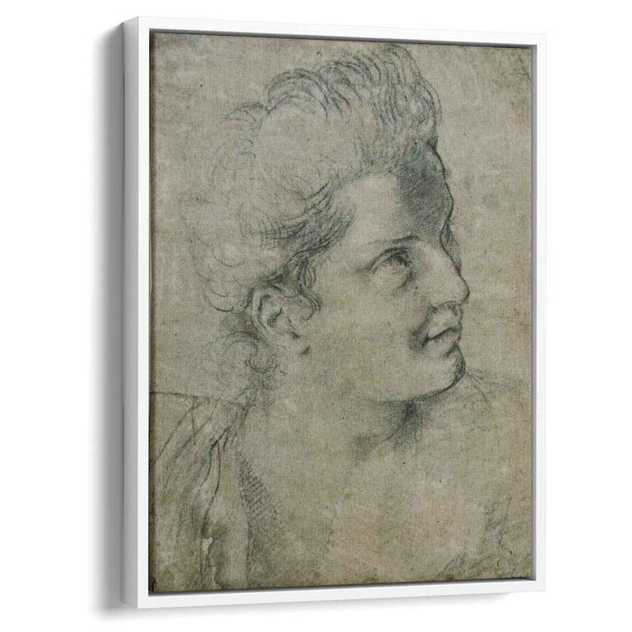 Face a woman turned towards the right by Annibale Carracci