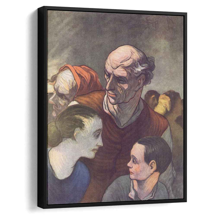 Family on the Barricades, 1848 by Honore Daumier