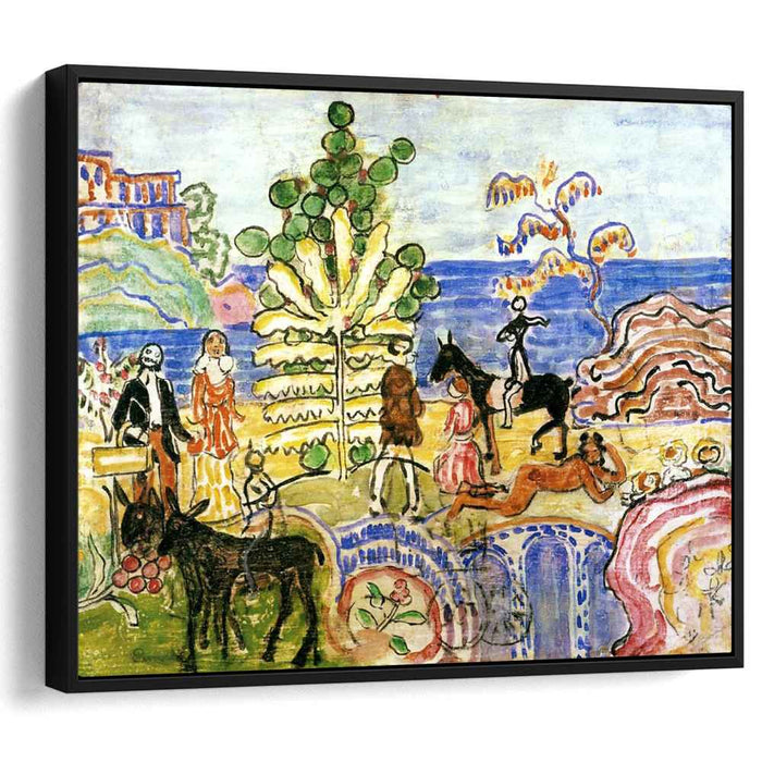 Fantasy (also known as Fantasy with Flowers, Animals and Houses) by Maurice Prendergast
