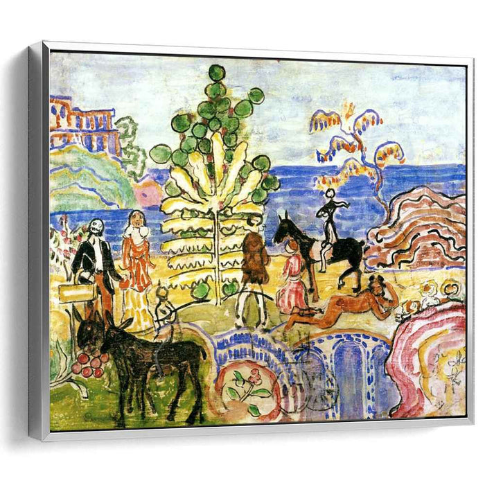 Fantasy (also known as Fantasy with Flowers, Animals and Houses) by Maurice Prendergast
