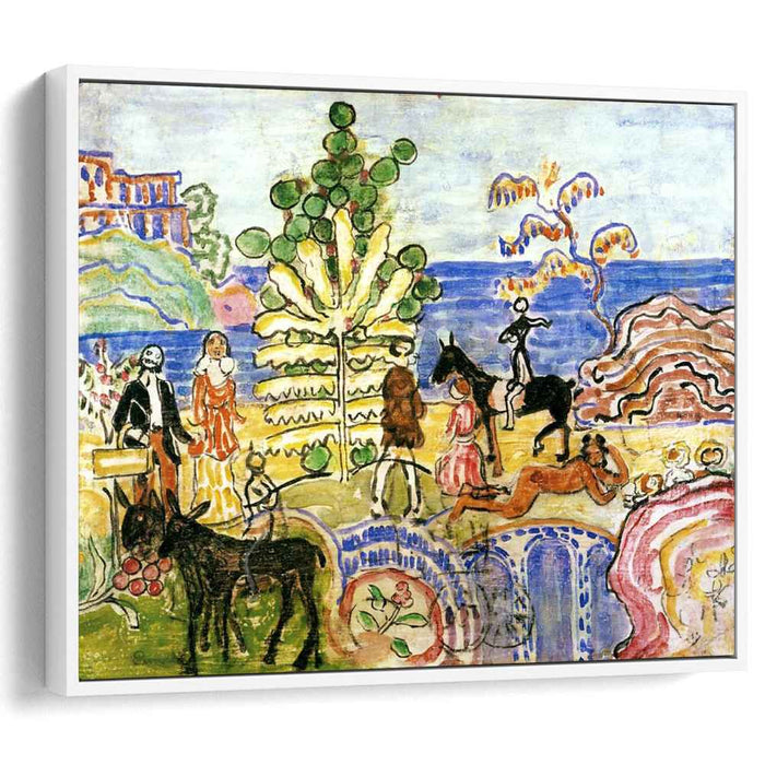 Fantasy (also known as Fantasy with Flowers, Animals and Houses) by Maurice Prendergast