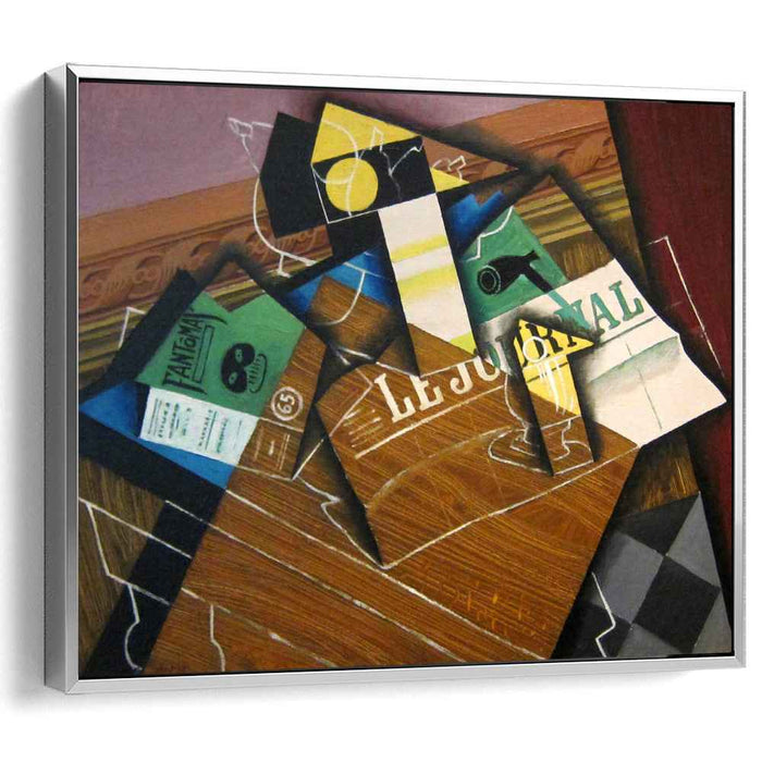 Fantomas (Pipe and Newspaper) (1915) by Juan Gris