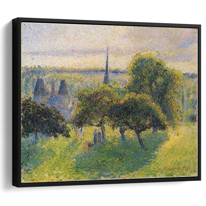Farm and Steeple at Sunset (1892) by Camille Pissarro