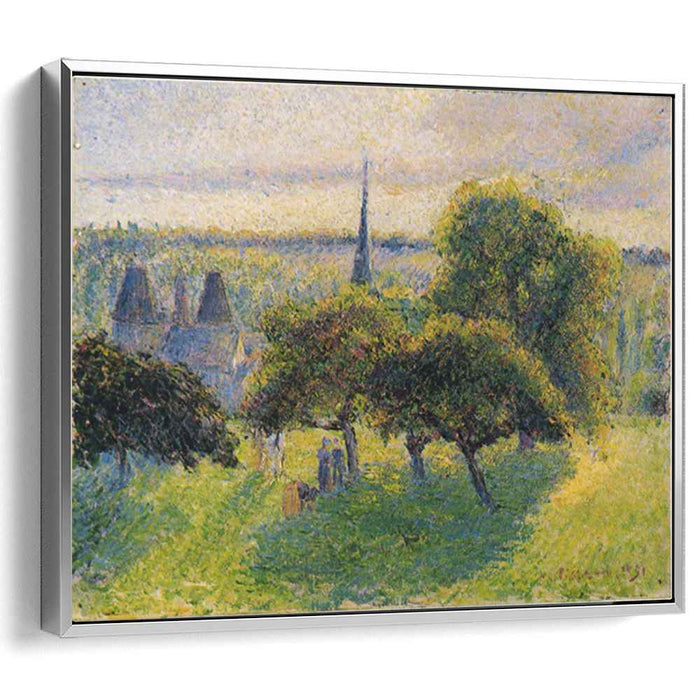 Farm and Steeple at Sunset (1892) by Camille Pissarro