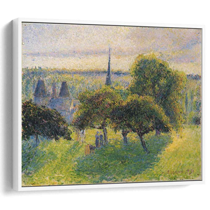 Farm and Steeple at Sunset (1892) by Camille Pissarro