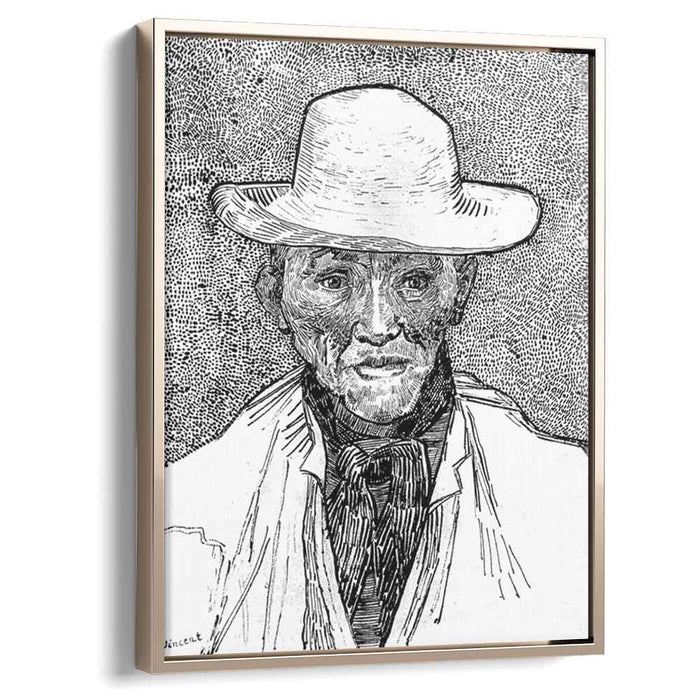 Farmer with straw hat (1888) by Vincent van Gogh