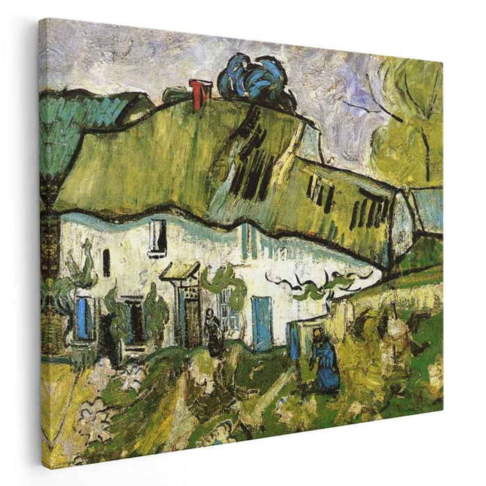 Farmhouse with Two Figures (1890) by Vincent van Gogh
