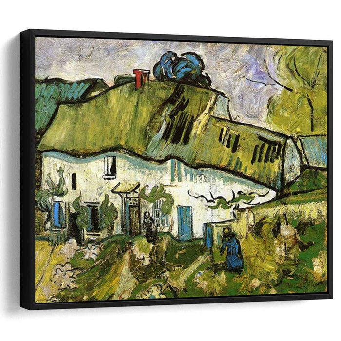 Farmhouse with Two Figures (1890) by Vincent van Gogh