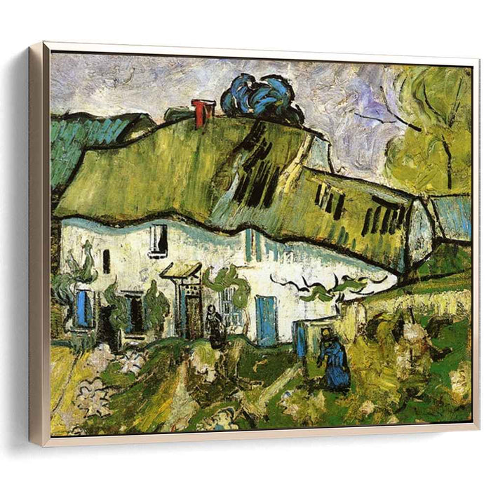 Farmhouse with Two Figures (1890) by Vincent van Gogh