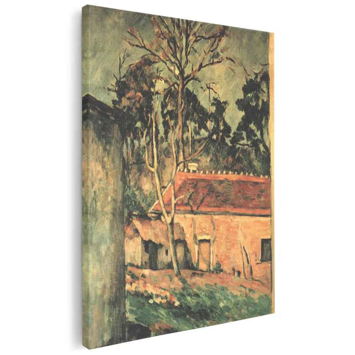 Farmyard at Auvers (1880) by Paul Cezanne