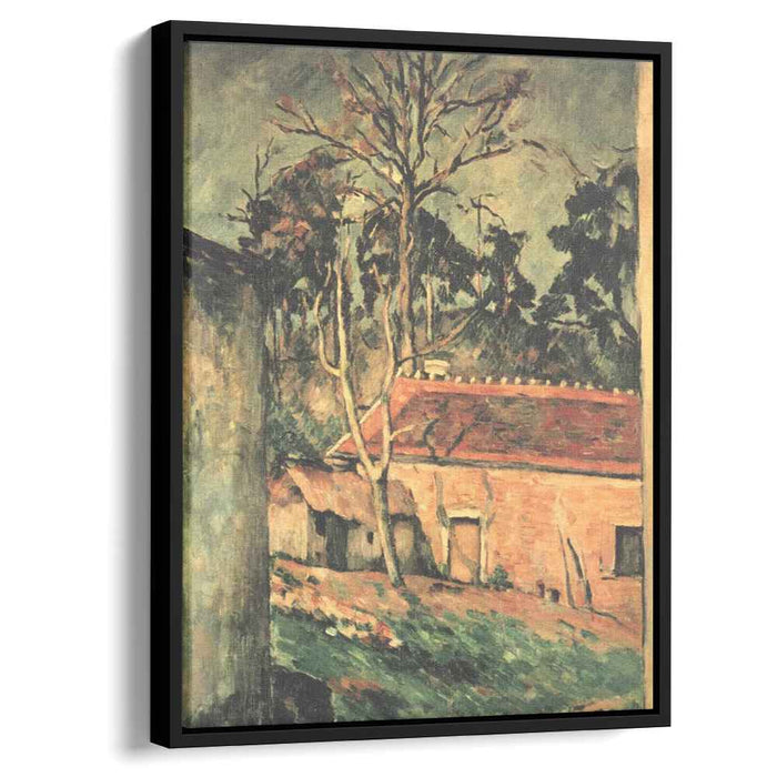 Farmyard at Auvers (1880) by Paul Cezanne