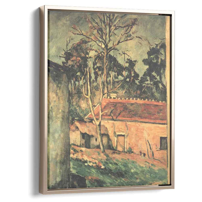 Farmyard at Auvers (1880) by Paul Cezanne